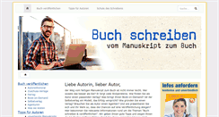 Desktop Screenshot of buch-schreiben.de
